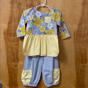 Baby girls pants and top